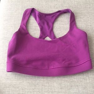 Purple Lululemon sports bra